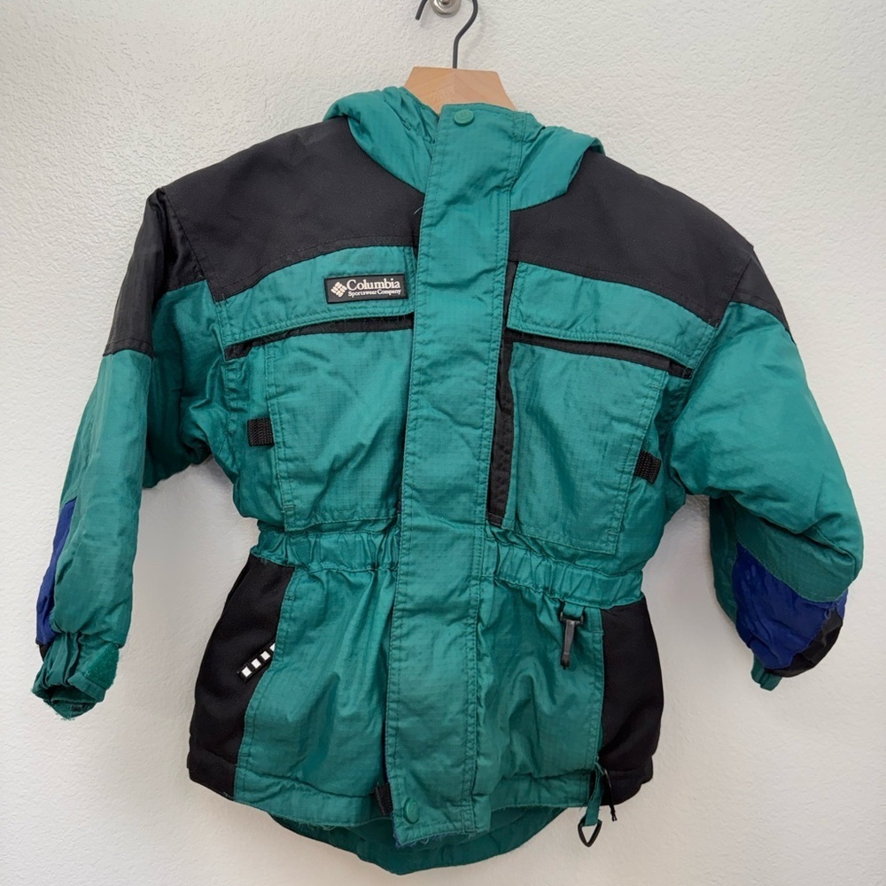 Columbia Vintage TECTANIUM Snow Ski Waterproof Jacket Youth Size 6/7 Retro